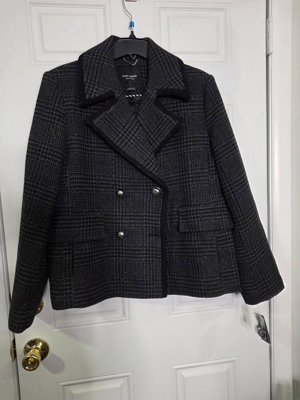 Kate Spade New York Sparkle Peacoat - Picture 2 of 8
